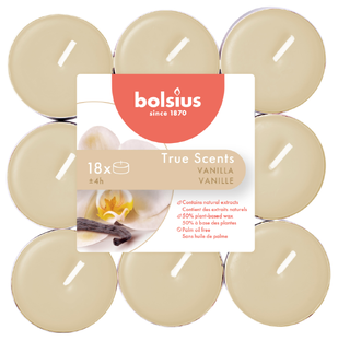 Bolsius True Scents Vanilla Geurtheelichten 18ST