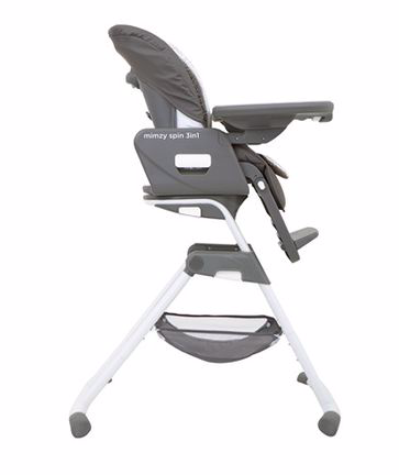 CHAISE HAUTE REGLABLE MIMZY SPIN 3 IN 1 TILE - Gris