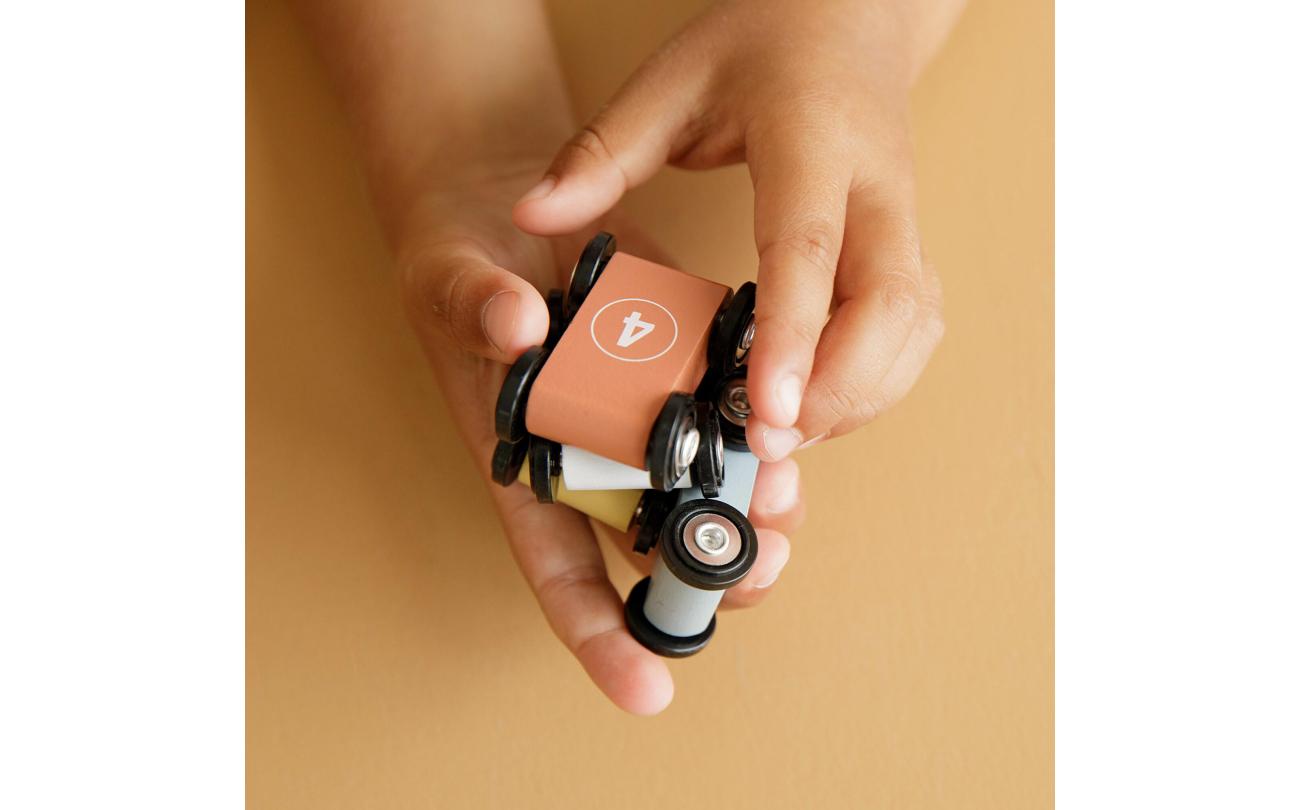 Little Dutch Houten Rollerbaan Cars met 4 auto's b