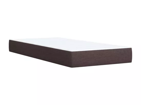 Sommier tapissier avec matelas Marron foncé 90x200 cm