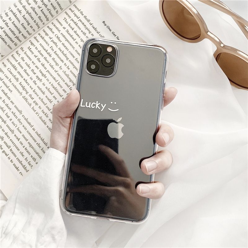 Vachie - Smiley Transparant Telefoonhoesje - iPhone 11 Pro Max / 11 Pro / 11 / SE / XS Max / XS / XR / X / SE 2 / 8 / 8 Plus / 7 / 7 Plus