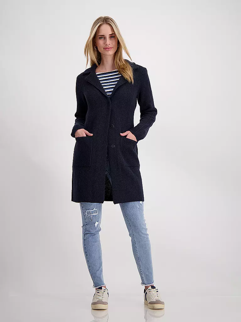 MONARI Strickmantel dunkelblau