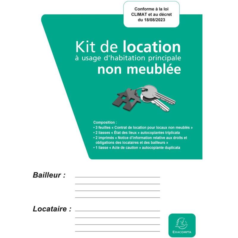 Kit location non meublée - Vert