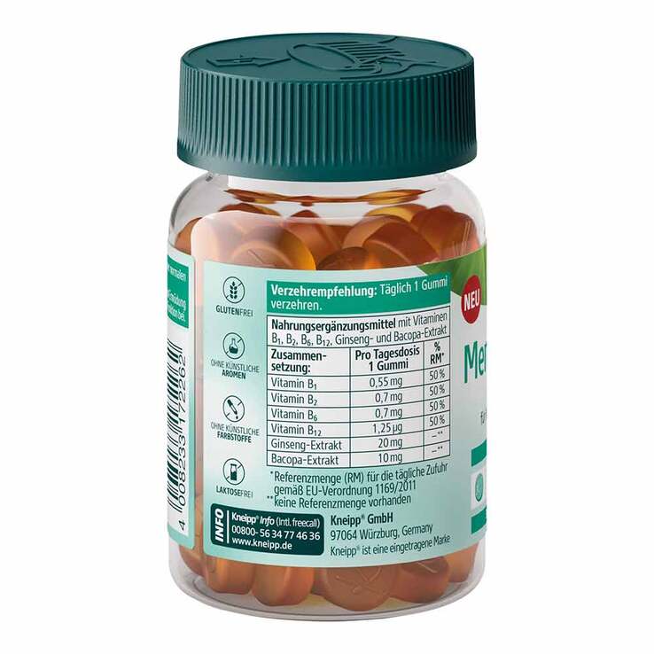 Kneipp Mentaler Fokus Gummies, 30 St