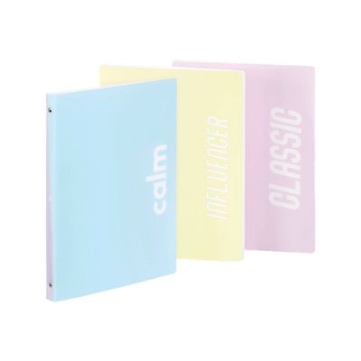 Viquel Milkshake - Classeur 4 anneaux - Dos 25 mm - A4 - pour 100 feuilles - disponible en différents coloris