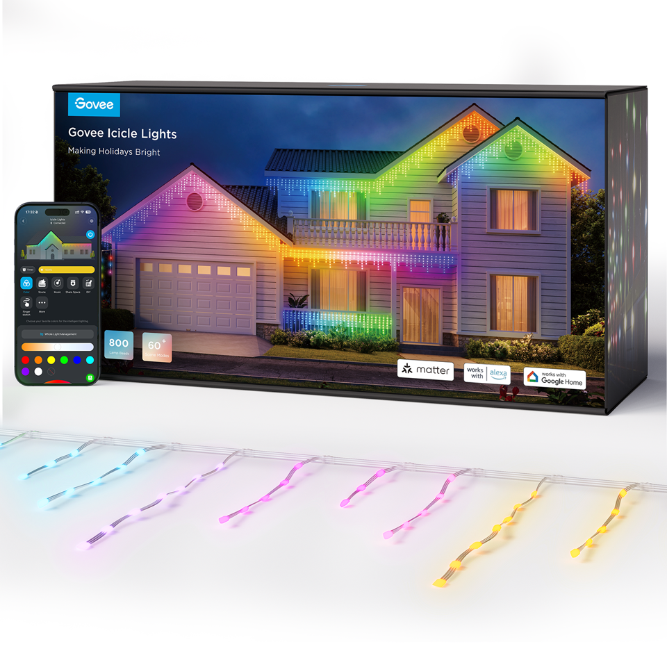 Govee - Icicle Ligths - 10M Udendørs Lyskæde