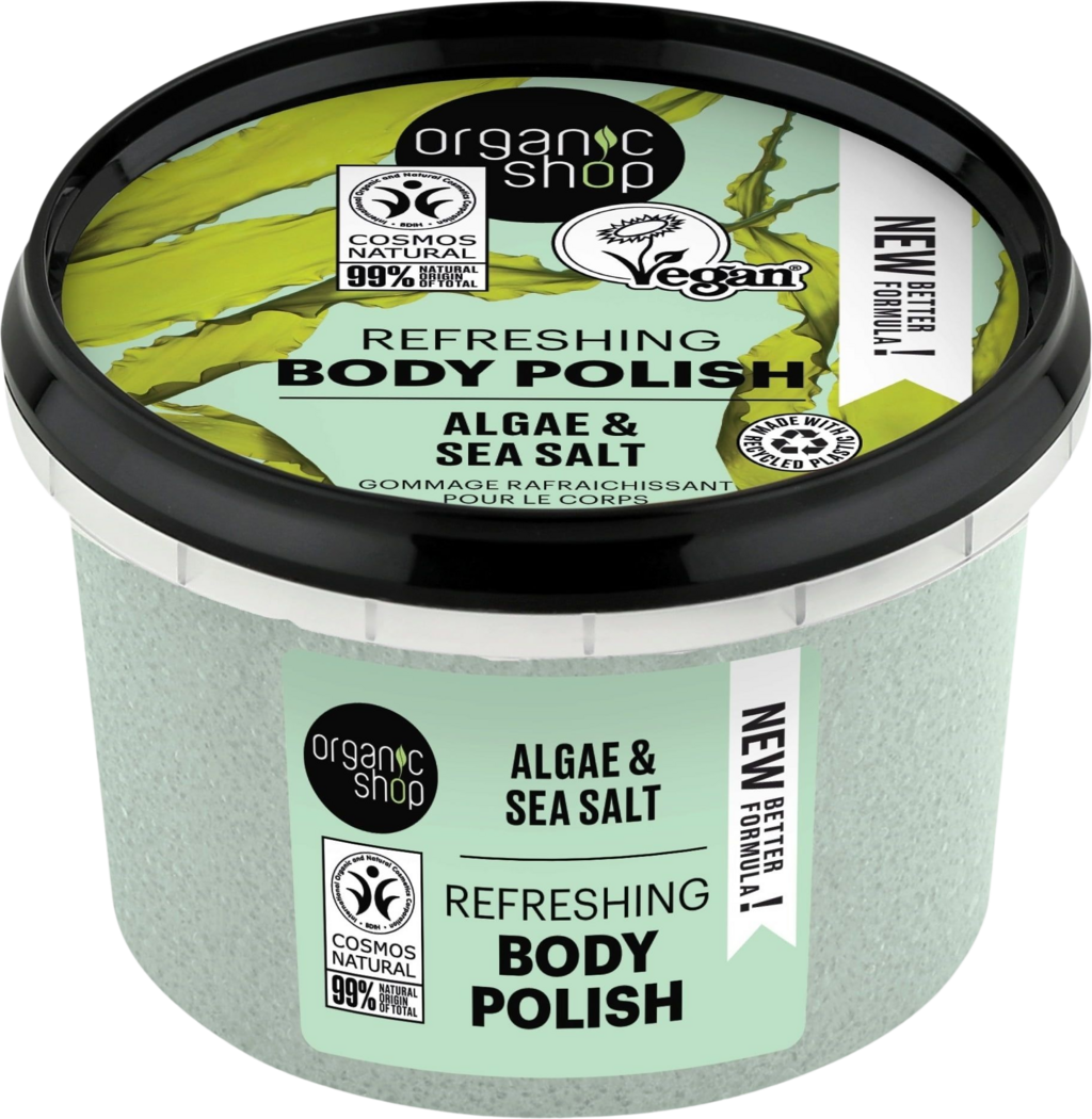 Organic Shop  Refreshing Body Polish Algae & Sea Salt, 250 ml