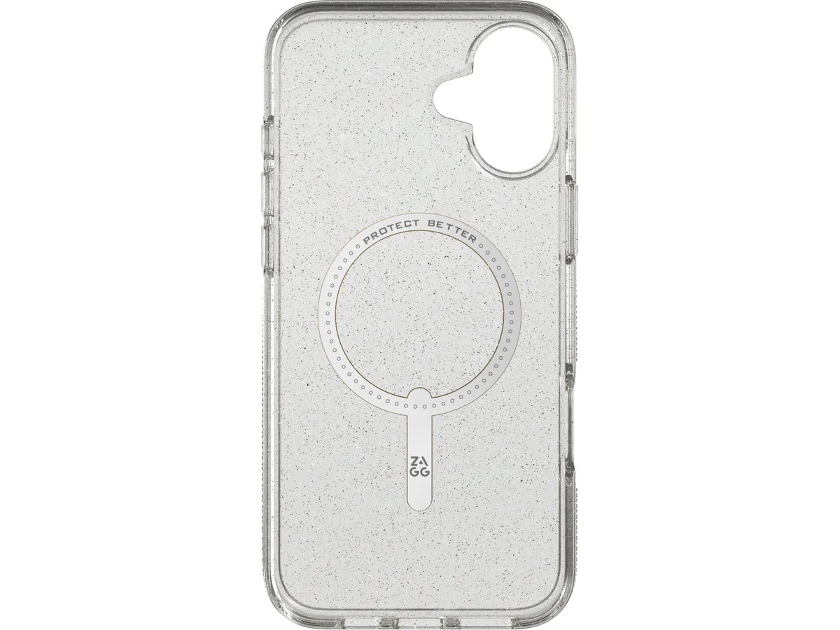 iPhone 16 MagSafe Hülle Milan Snap Case Recycled (702315126) - Gold / Transparent (Glitzer)