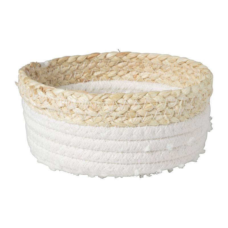 Badkamer mandjes jute - set van 3
