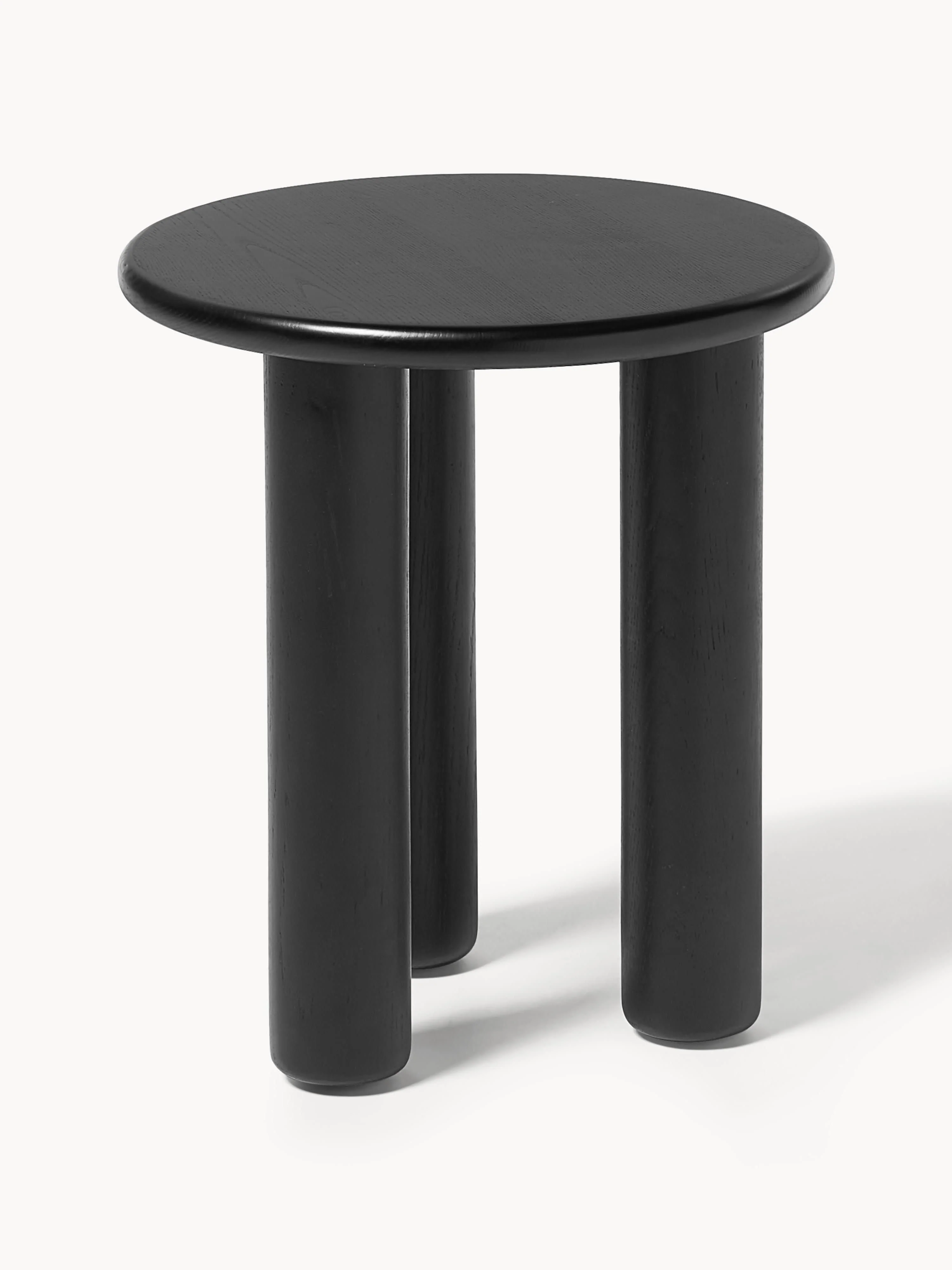 Ronde bijzettafel Didi van eikenhout
