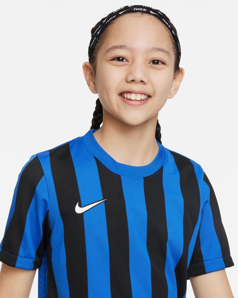 Maillot Nike Striped Division IV Bleu Royal & Noir pour enfant