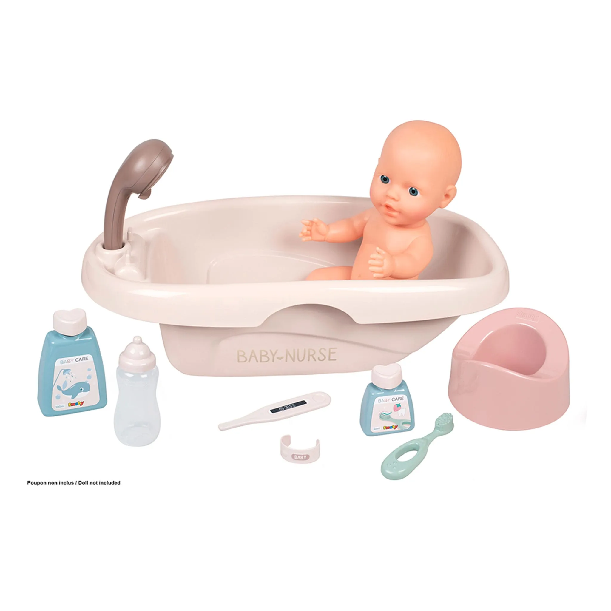 Smoby Baignoire et Accessoires pour Poupée (poupée non-incluse)