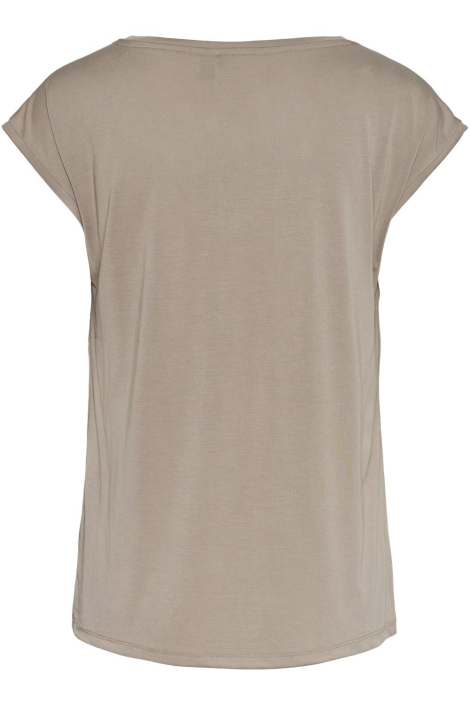 Pieces taupe dames t-shirt