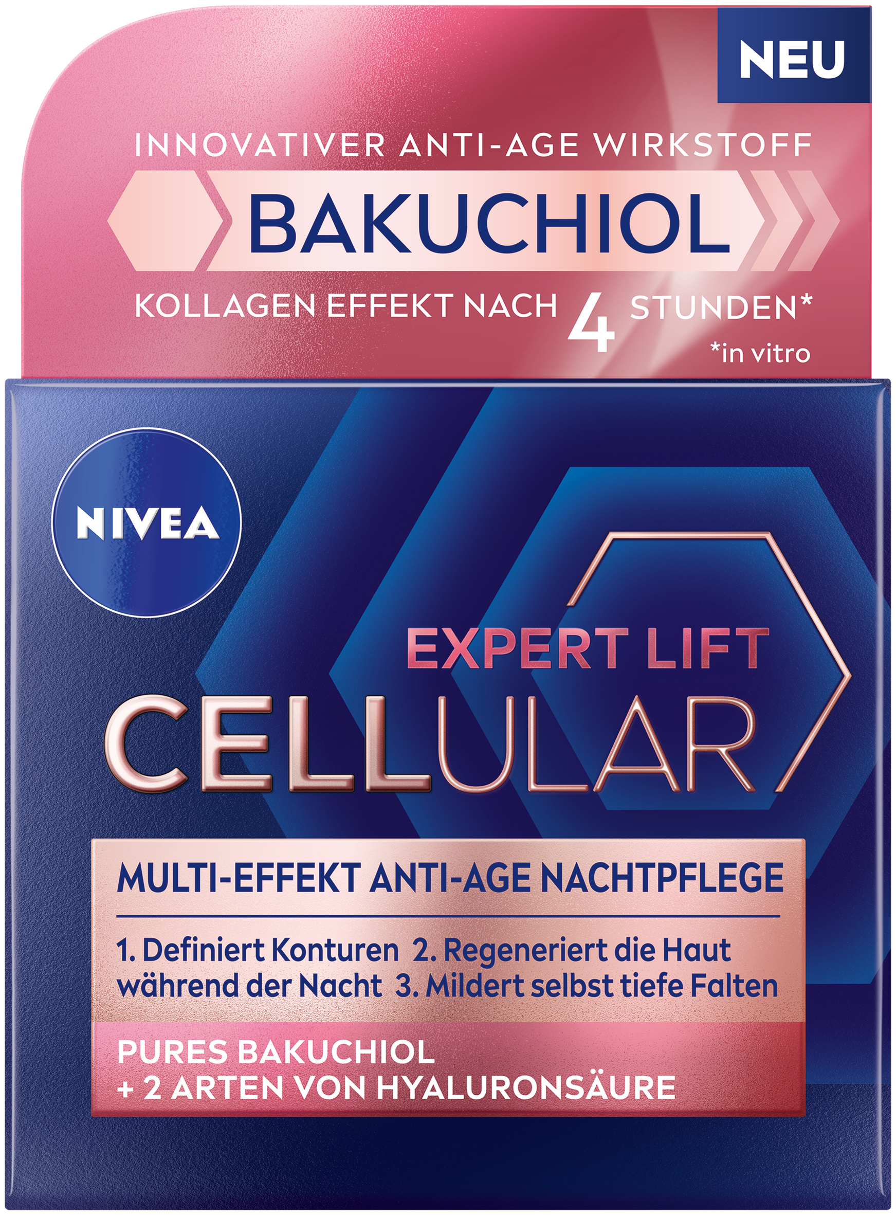 Nivea Cellular Expert Lift Anti-Age Nachtpflege<br>50 ml, Topf