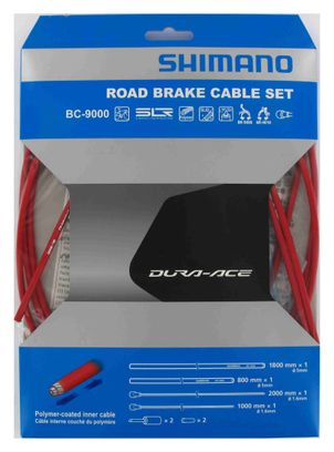 SHIMANO Kit Câbles et Gaines Frein Dura-Ace 9000 Rouge