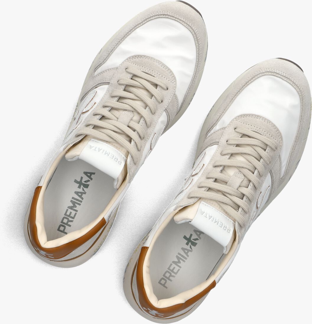 witte premiata lage sneakers mick