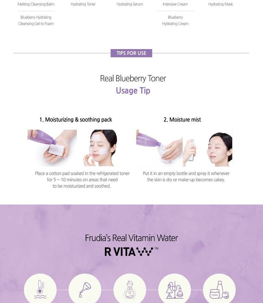 FRUDIA - Hydraterende toner met bosbessen
