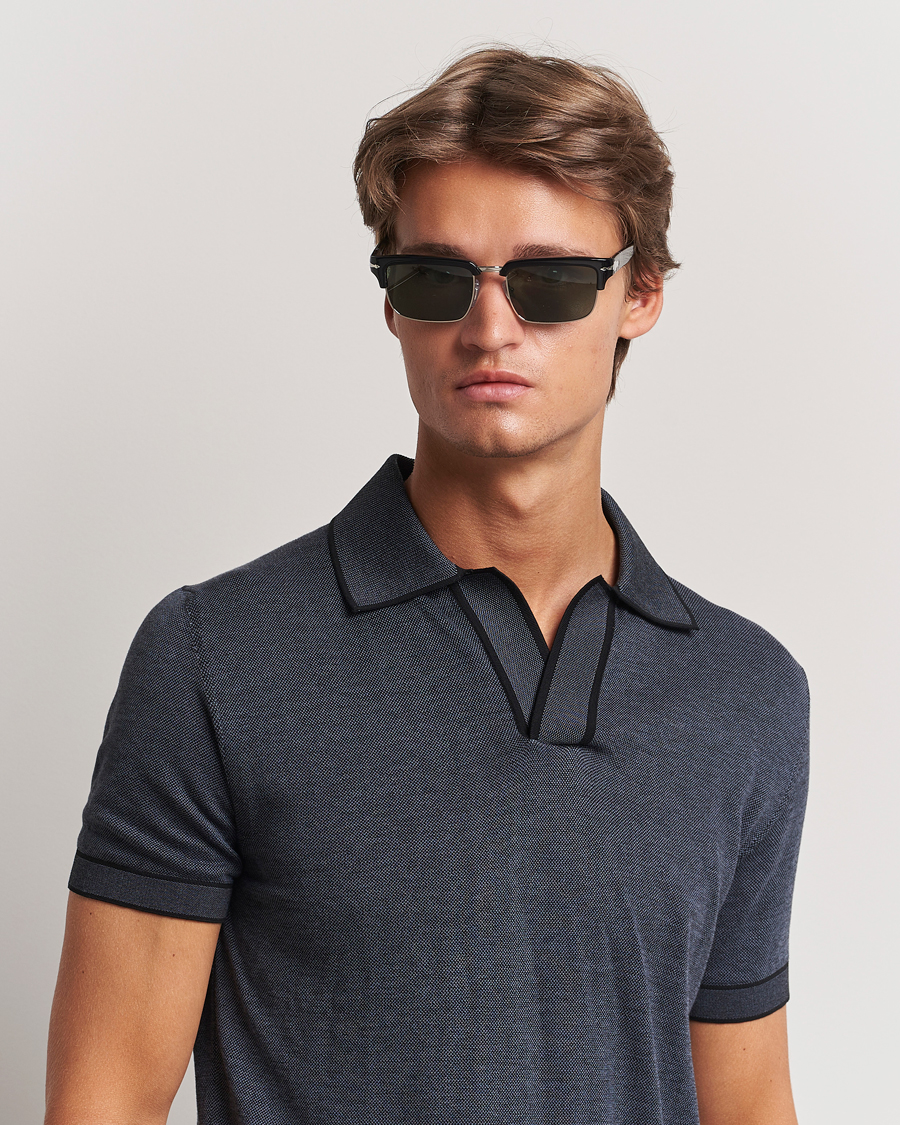 Persol 0PO3354S Sunglasses Black/Silver