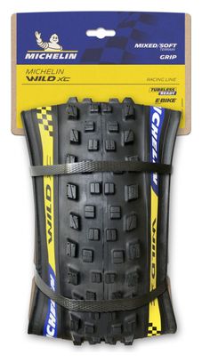Pneu VTT Michelin Wild XC Racing Line 29'' Tubeless Ready Souple Cross Shield2 Gum-X E-Bike Ready