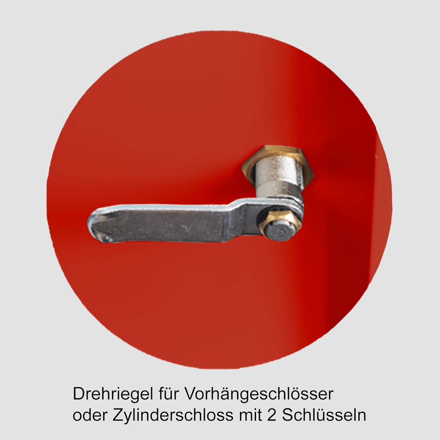 Schrank & Stuhl Spind – Metallspind mit 4 x 2 Abteilen in 195 x 117 x 50 cm, Schließfachschrank mit Zylinderschlössern, Lieferung komplett montiert, Grau/Rot