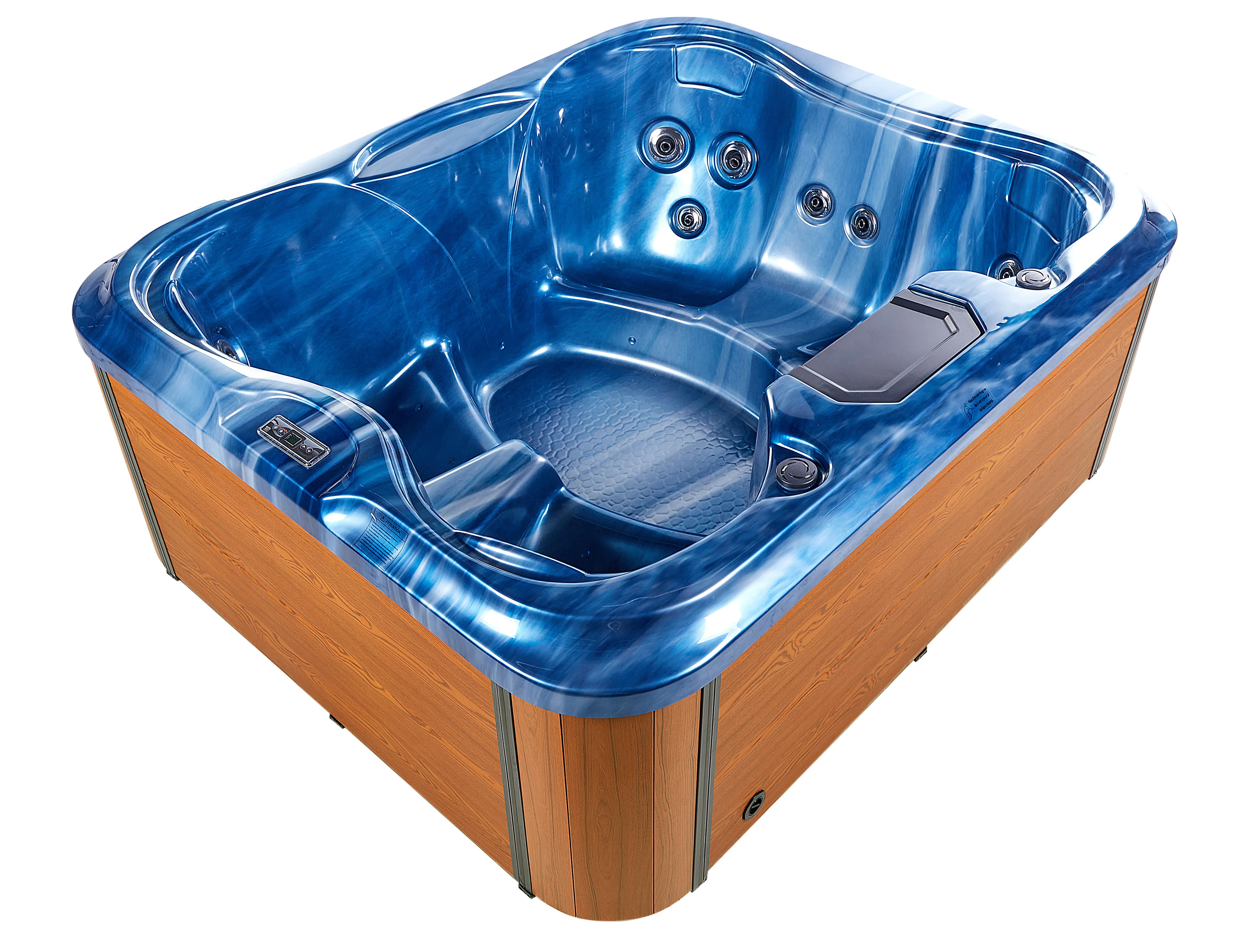 Buiten hottub met LED ARCELIA Blauw