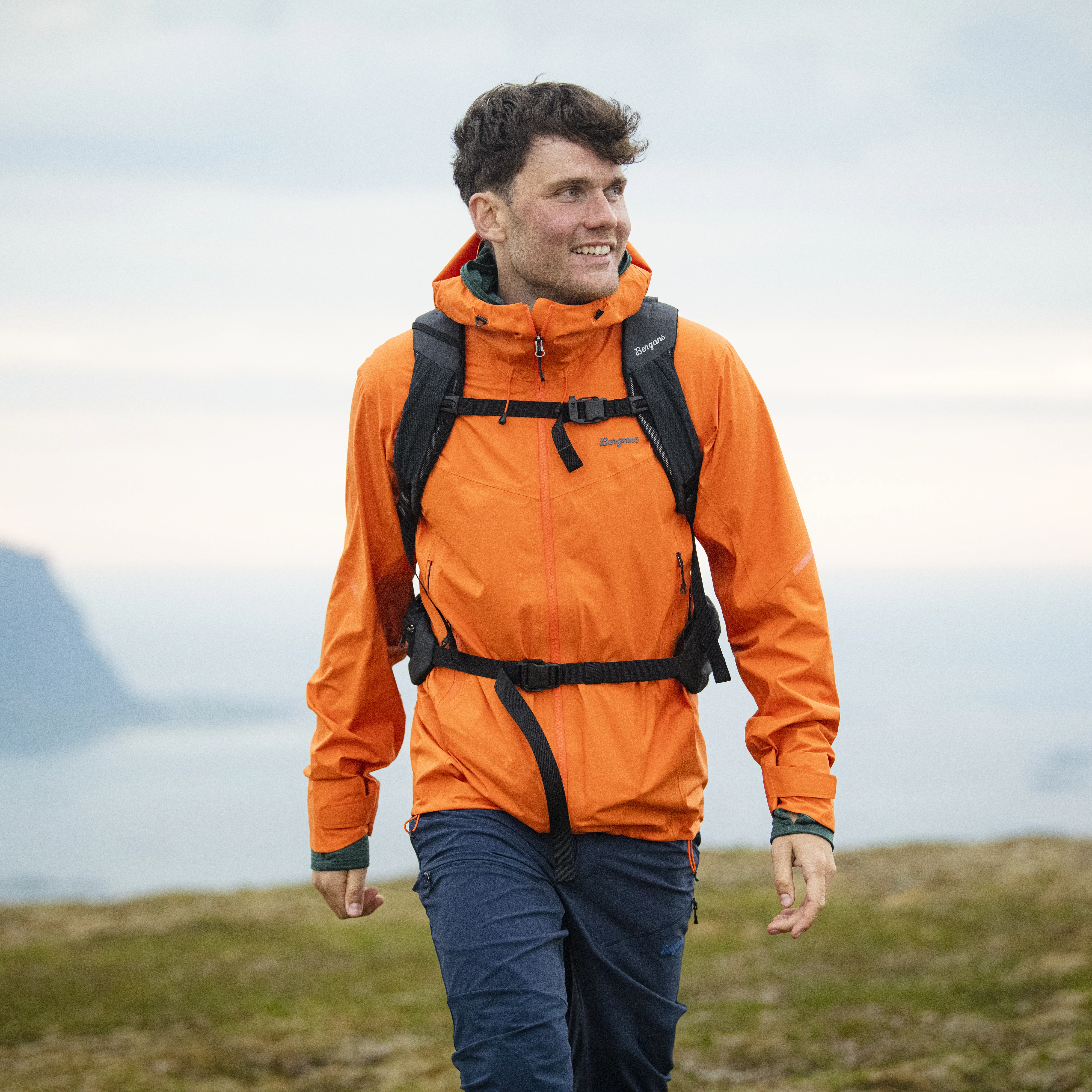 Rabot Light 3L Shell Jacket Men Alert Orange