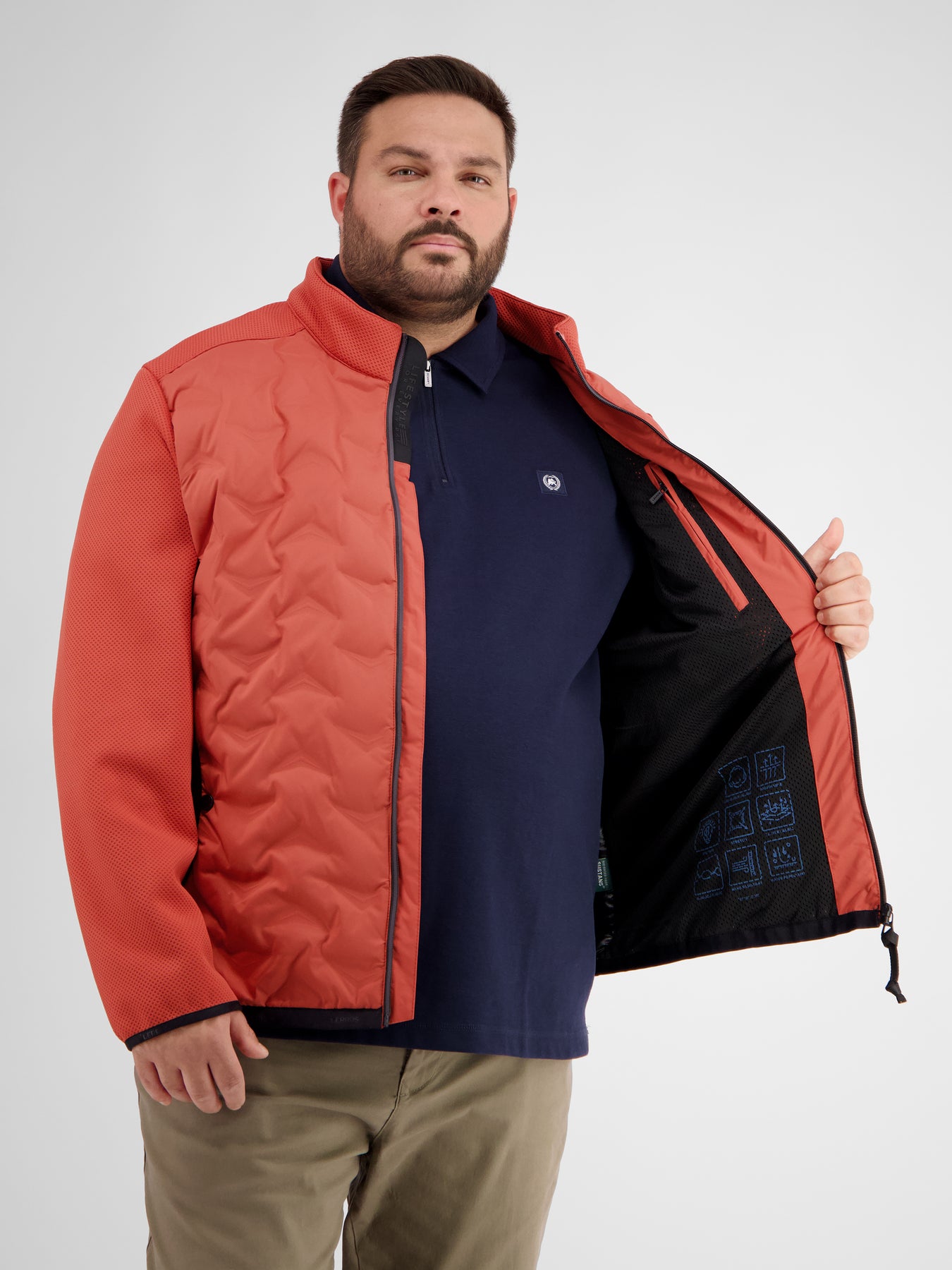 Sportliche Hybrid-Jacke