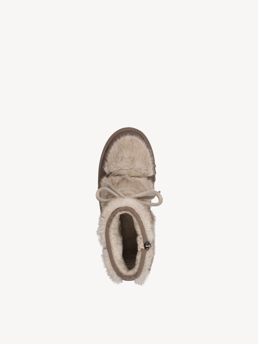 Enkellaarsje - beige warme voering