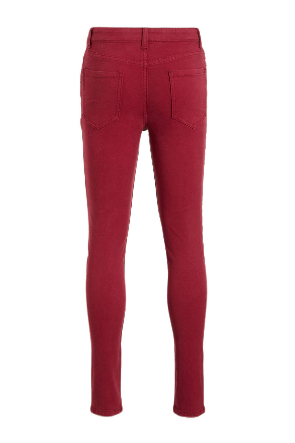 anytime skinny jeans donkerrood