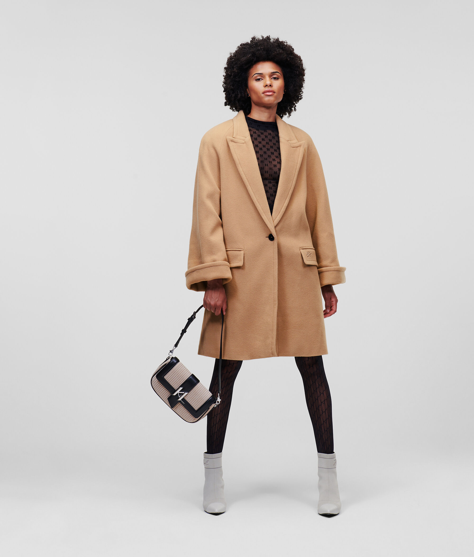 MANTEAU EN LAINE MÉLANGÉE