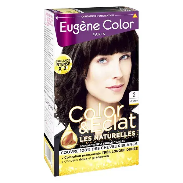 Eugène Color Les Naturelles Crème Colorante Permanente n°2 Châtain