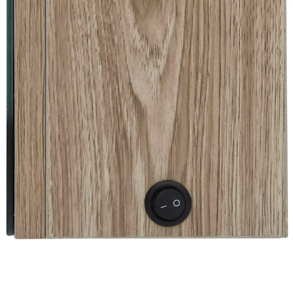 Helloshop26 Armoire à Miroir LED 89 x 14 x 62 cm - Chêne