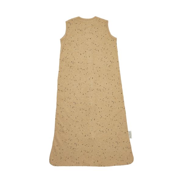 Meyco Rib Mini Spot Slaapzak - Zomer - 70 cm - Toffee Melange