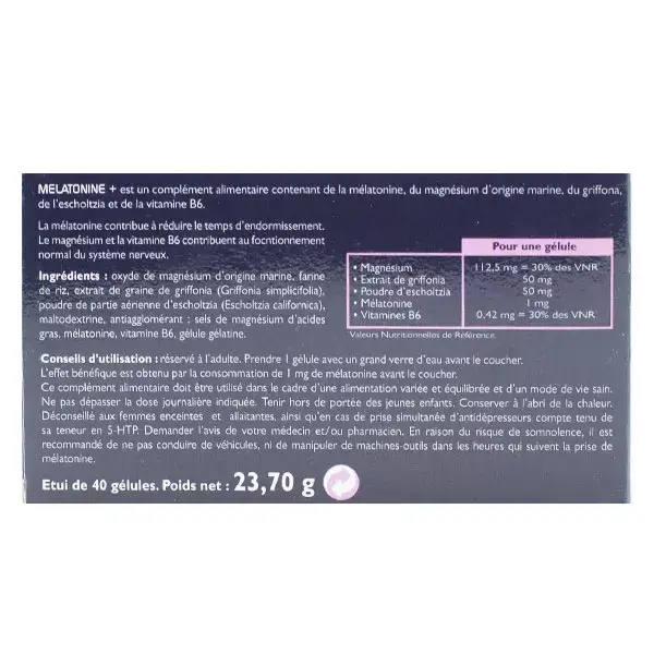 Exopharm Melatonina + 40 cápsulas