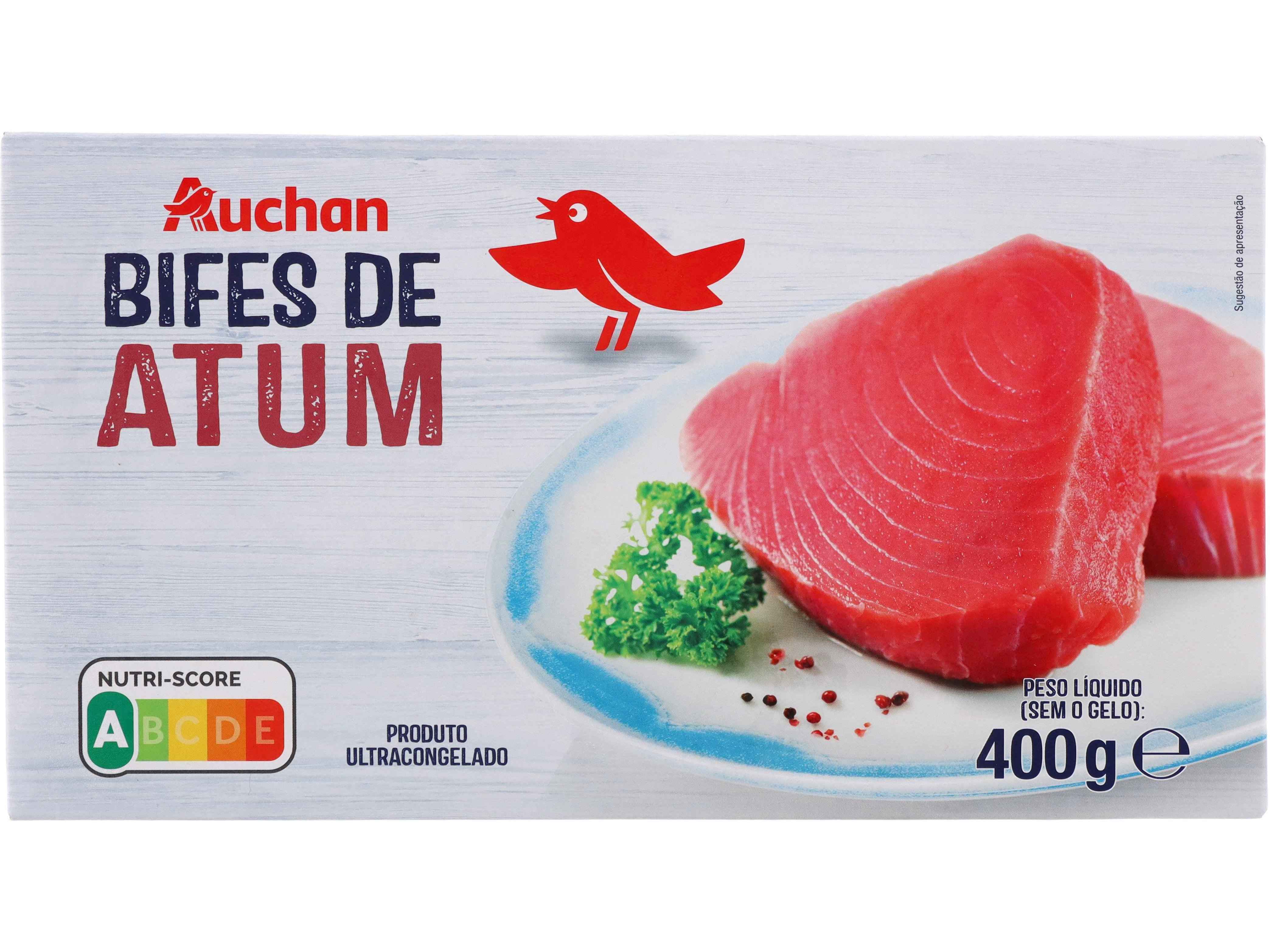 BIFES DE ATUM AUCHAN ULTRACONGELADOS 400G