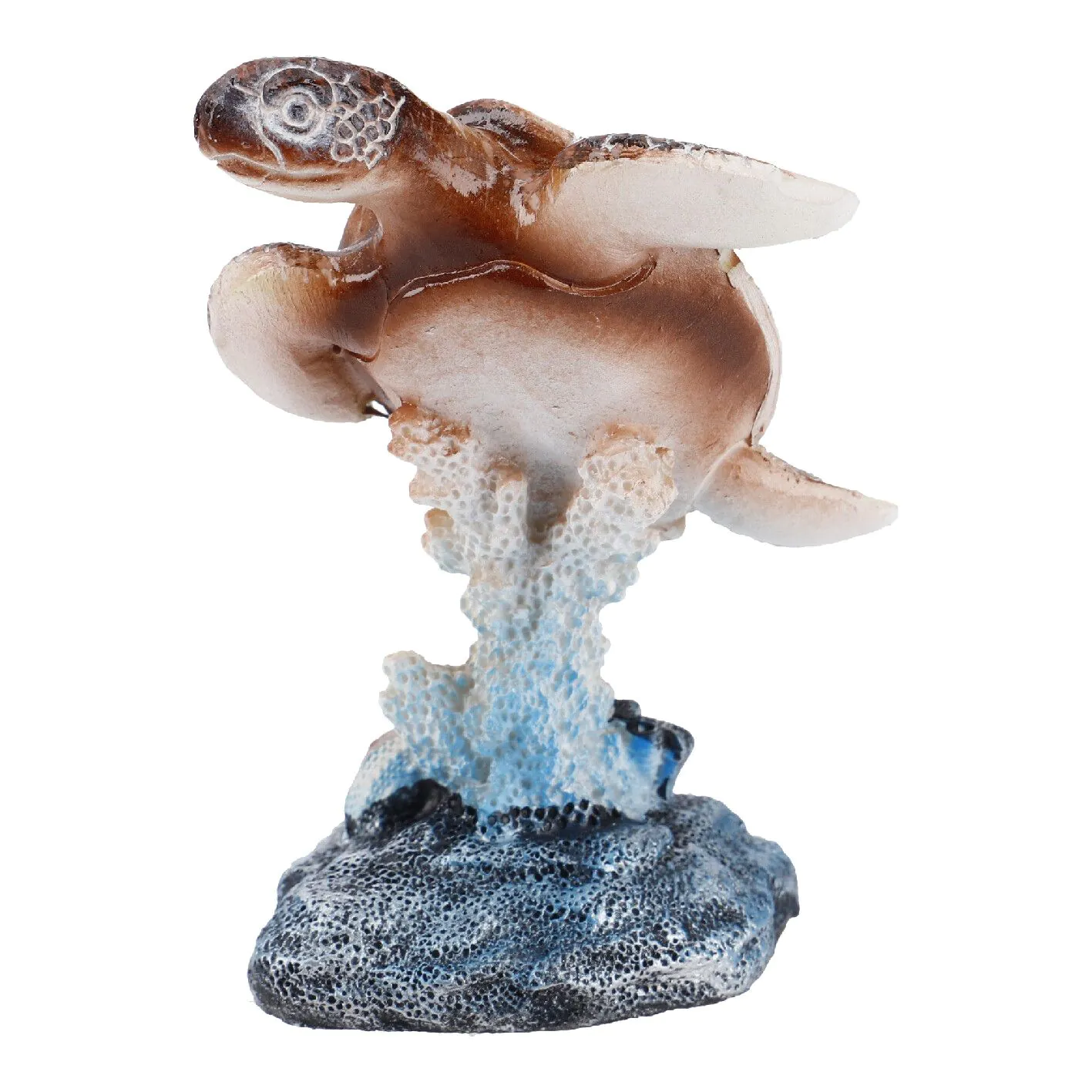 Tier See, Schildkröte/grün, glänzend, 6 x 8 cm