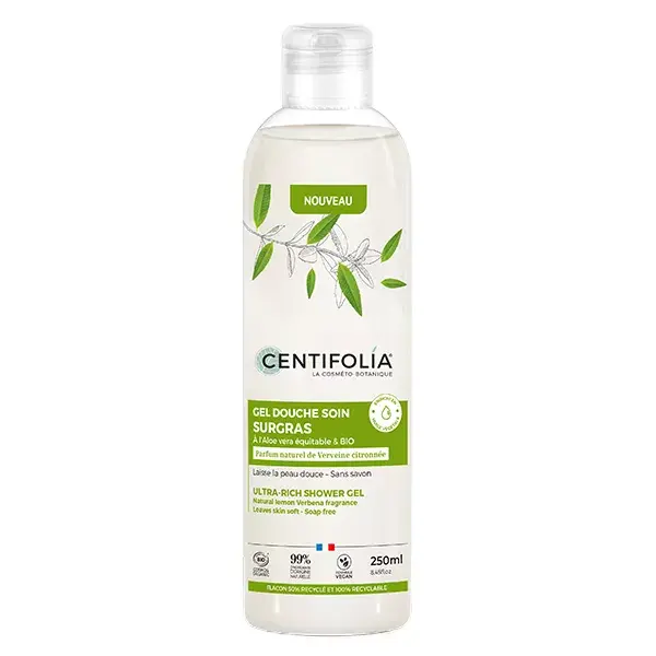 Gel de Banho Extra-Rico Centifolia com Verbena de Limão Orgânica 250ml