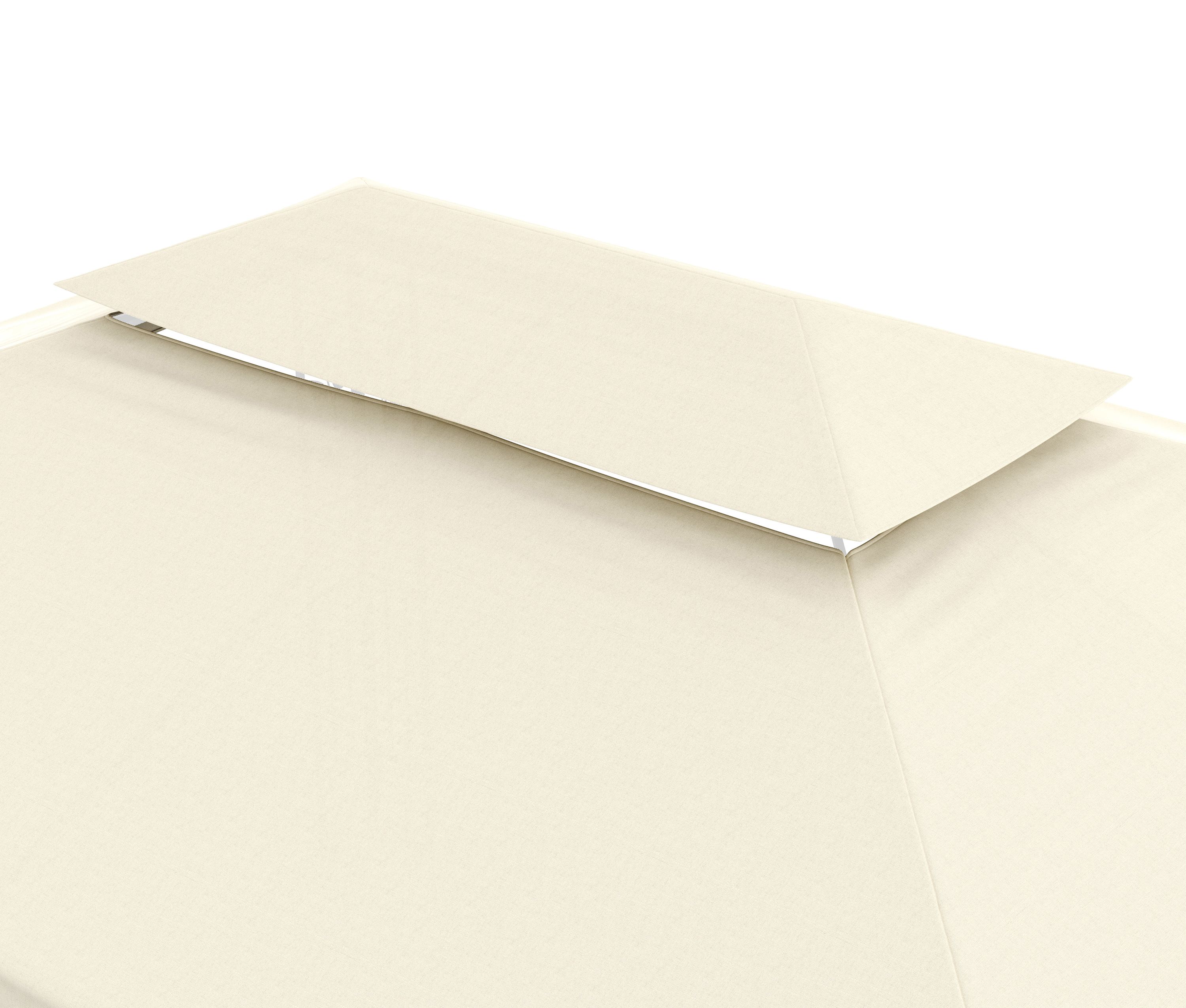 Dach Gartenpavillon ZEN 4 x 3 m beige