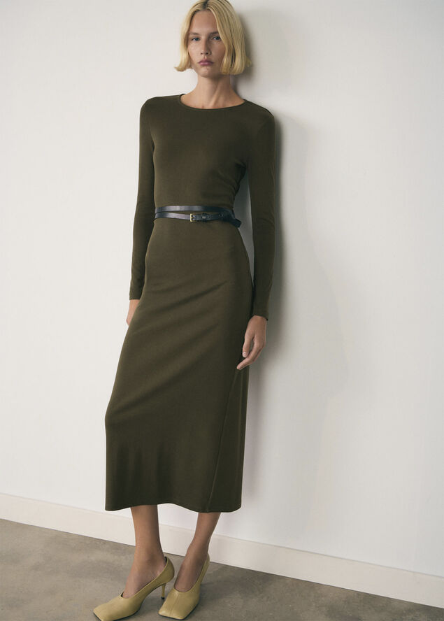 MANGO DRESS. -- BASILA Beige - khaki