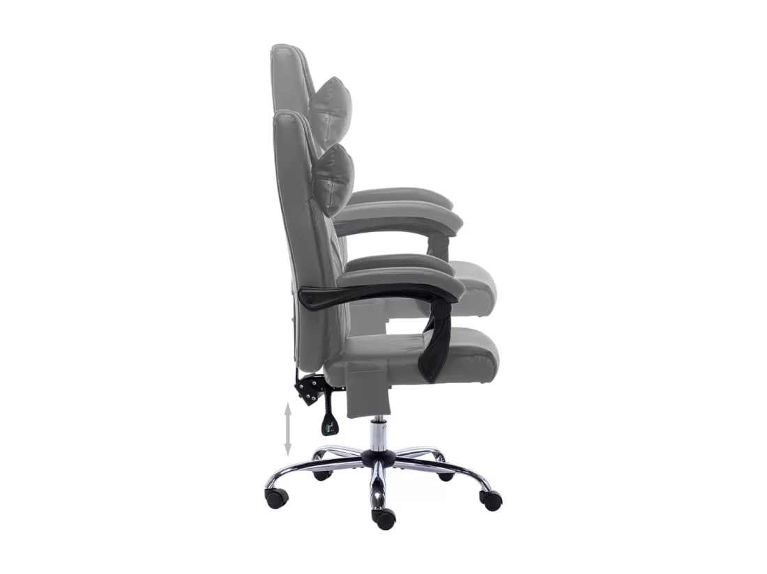Prolenta Premium - Chaise de bureau de massage Anthracite Similicuir