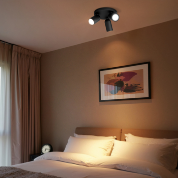Philips triospot Pongee zwart
