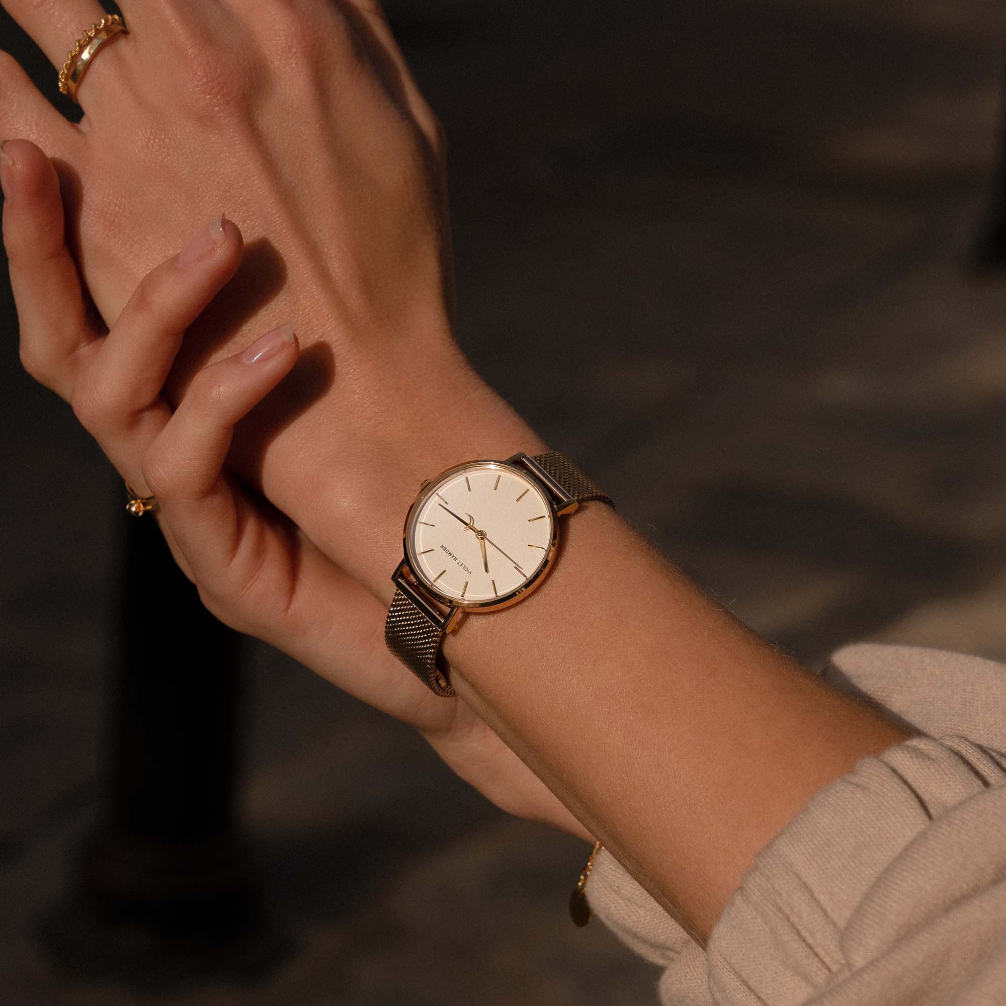 horloge Violet Hamden Violet Hamden Goud