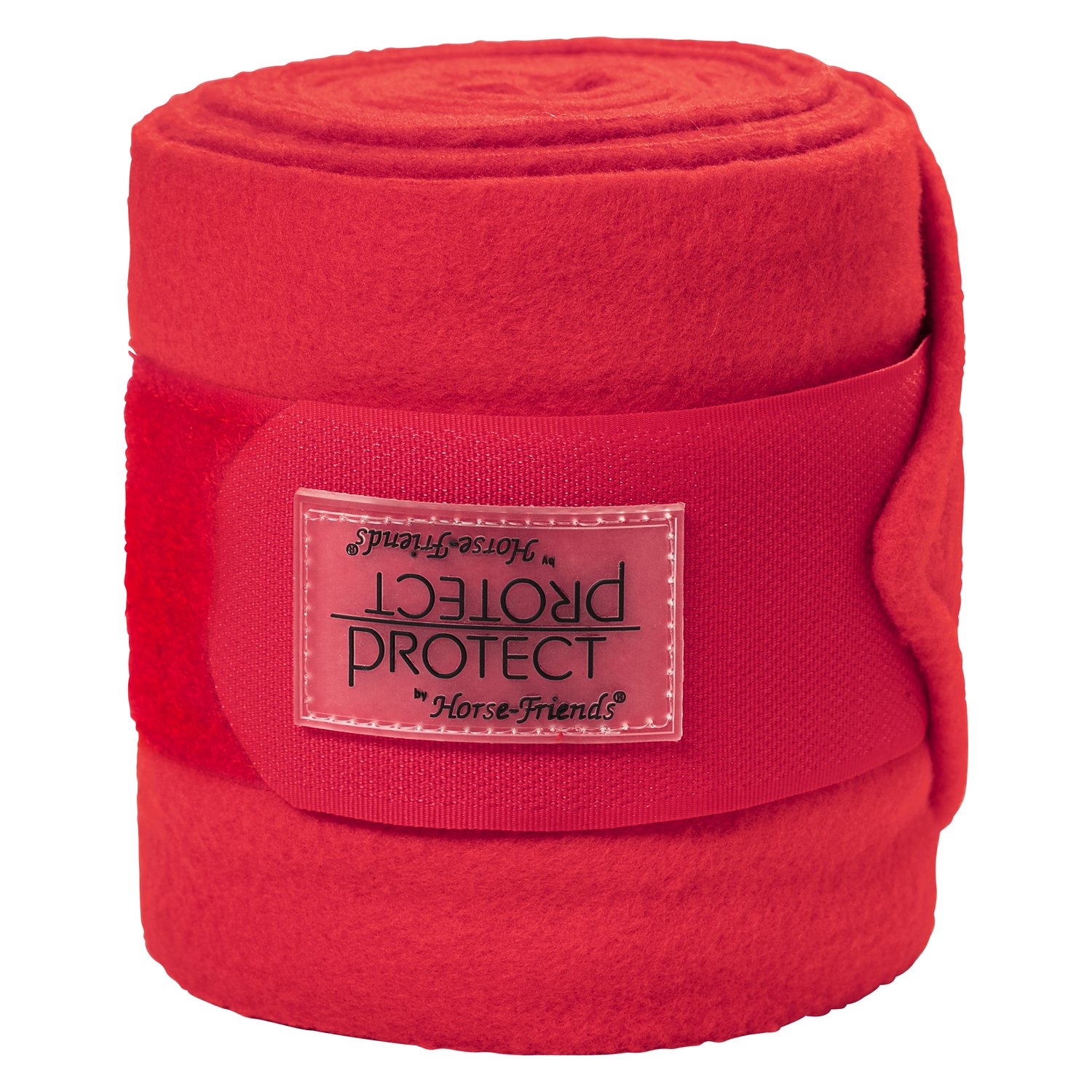 PROTECT by Horse-Friends Fleecebandagen  - rot - Warmblut
