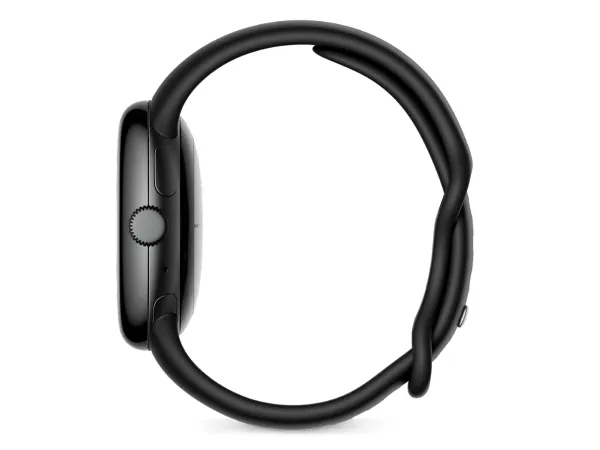 Google Pixel Watch - 41 mm - matsort - smart ur med aktivt bånd - fluoroelastomer - obsidian - båndstørrelse: L - 32 GB - Wi-Fi, NFC, Bluetooth - 4G - 36 g