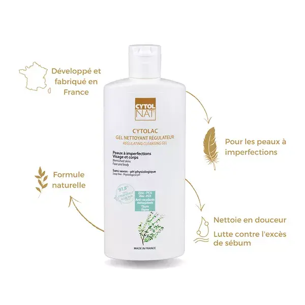 Cytolnat - Cytolac Gel Nettoyant Régulateur
