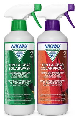 Tent et Gear lessive Solarwash 500ml et imperméabilisant SolarProo 500ml