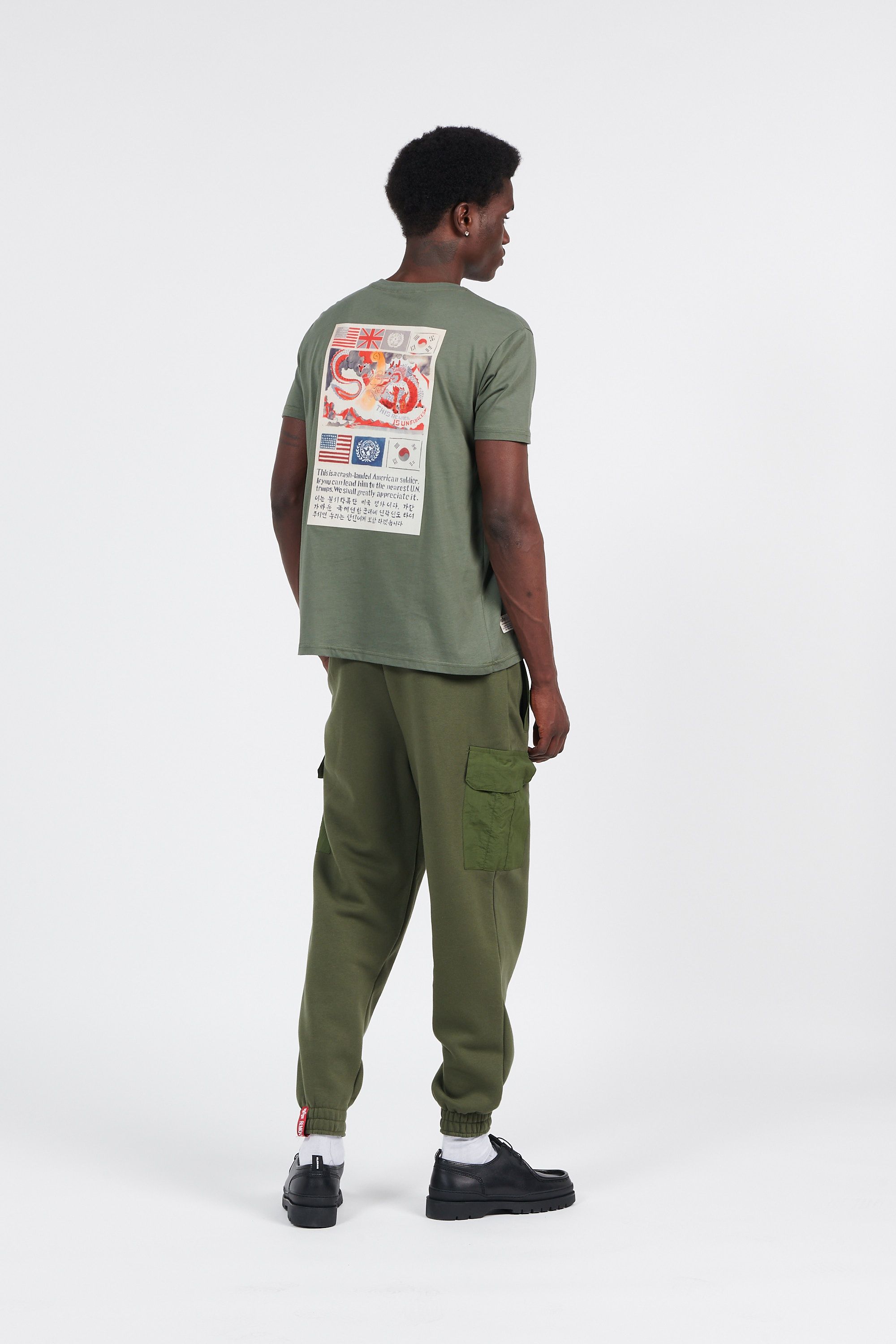 ALPHA INDUSTRIES Jogging Sweat Nylon Cargo Vert