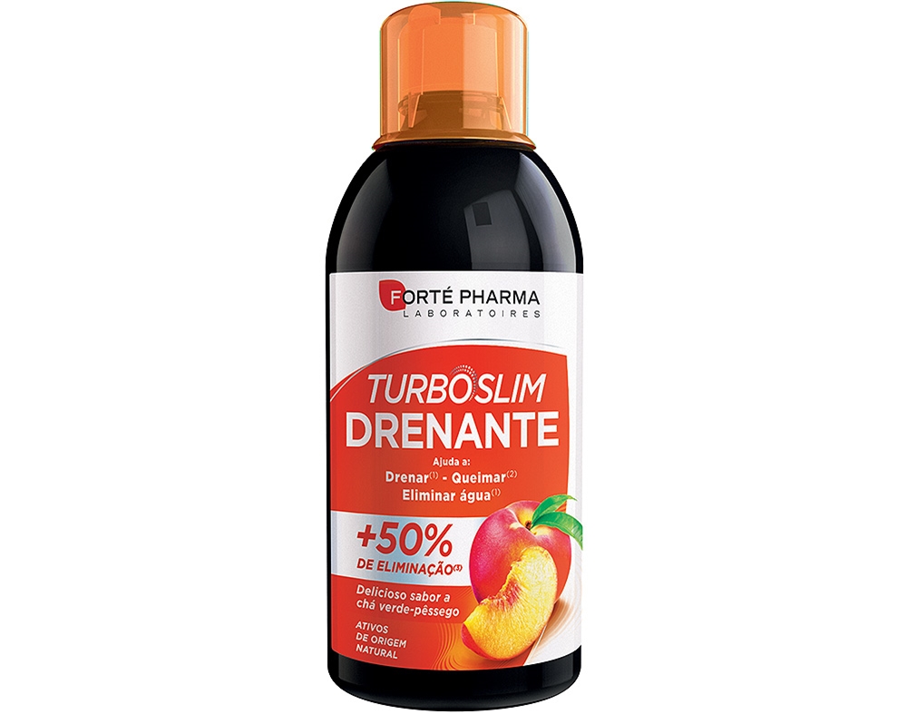 SUPLEMENTO TURBOSLIM DRENANTE CHÁ VERDE E PESSEGO 0.5L