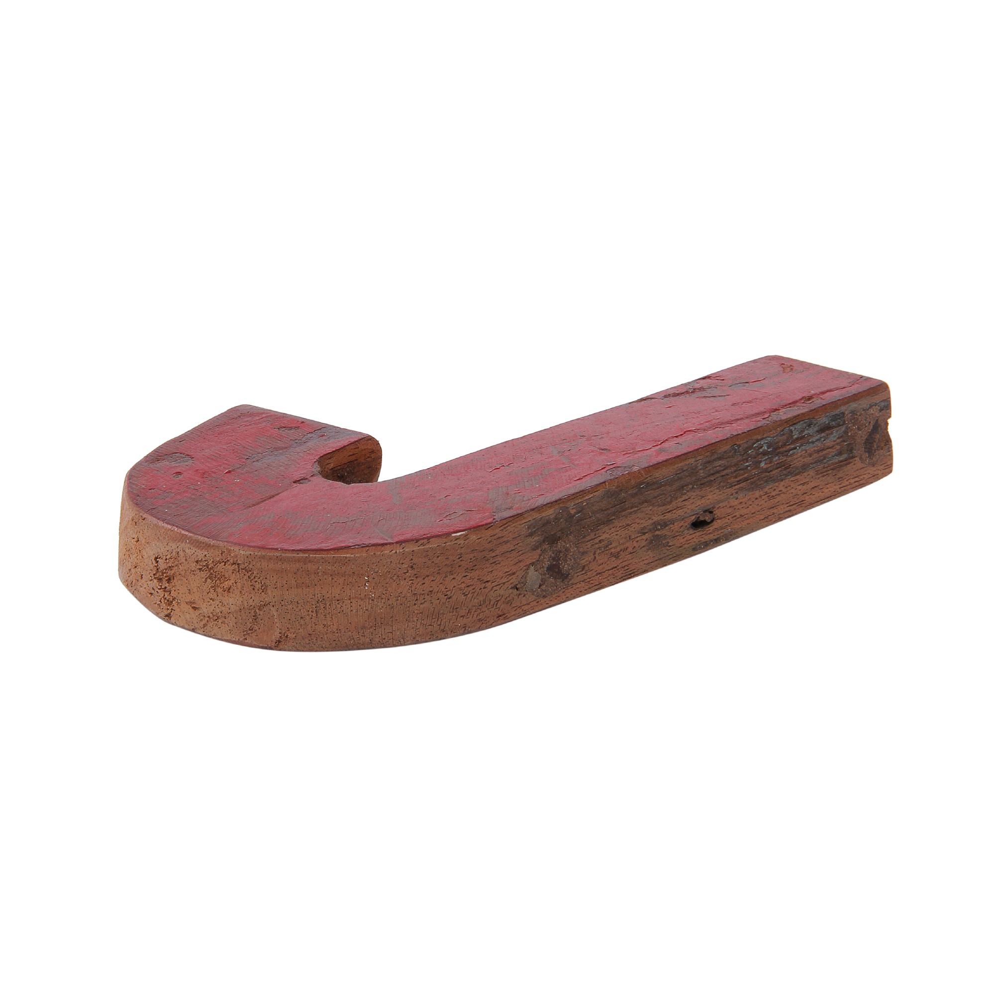 Holzbuchstabe 'J', mehrfarbig, T 2,5 cm, B 13 cm, H 19 cm von fischer's lagerhaus