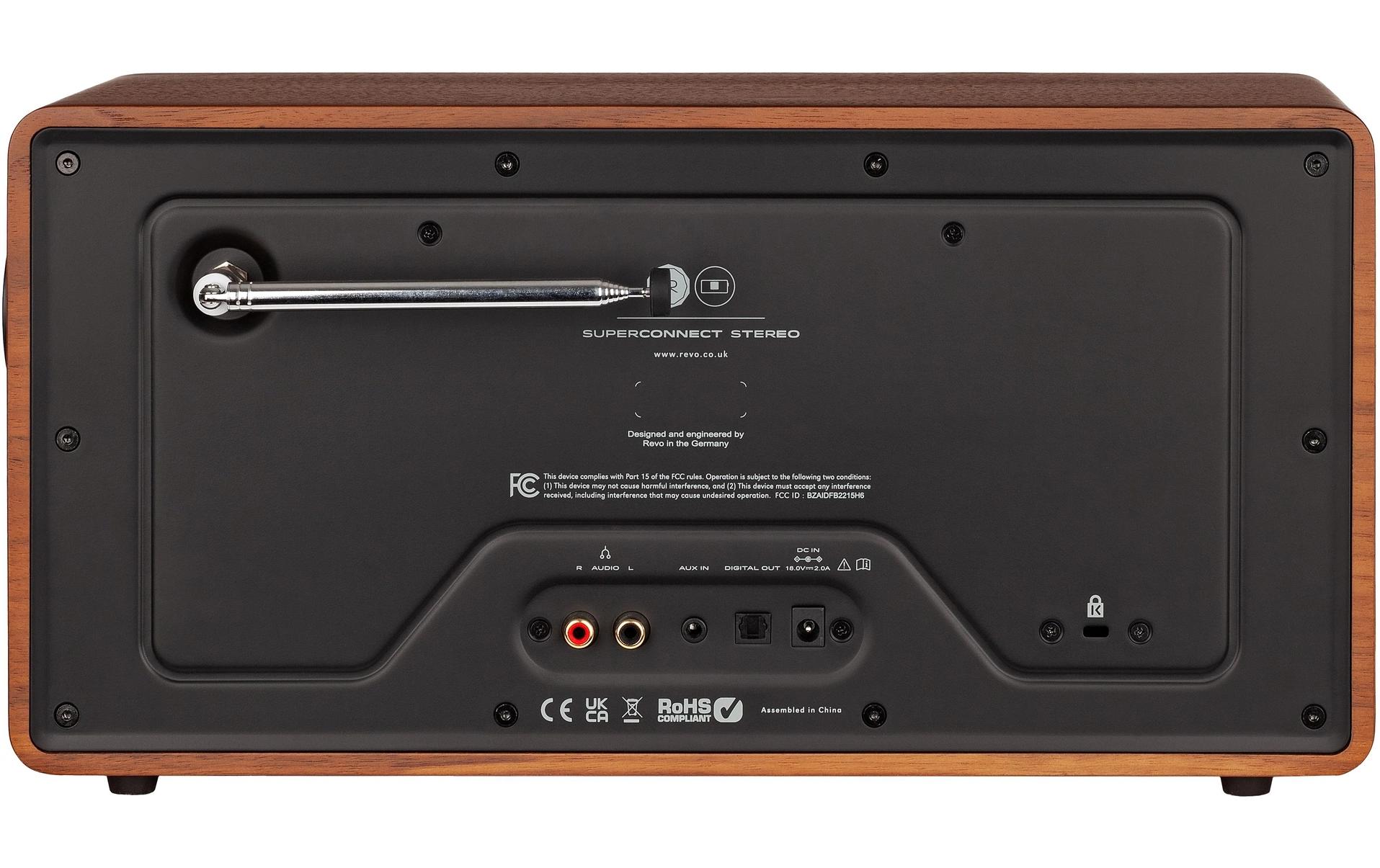 DAB+ Radio Superconnect Stereo Schwarz<br>Hybrid-Multifunktionsradio mit OLED-Display, WLAN und Bluetooth